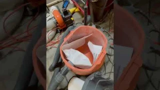 #diy #shopvac #dust shop vac bags for the win. When they fill up throw them out.