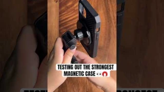 TESTING OUT THE STRONGEST MAGNETIC CASE 👀🧲 #ytshorts #rokform #unboxing #productreview #iphone15