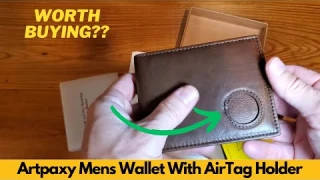 Artpaxy Mens Wallet With AirTag Holder, Bifold Leather RFID Blocking, ID Windows | Worth Buying?