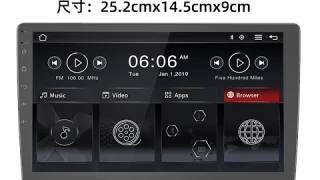10.1" inch Android 9.0 Headrest monitor with 1 or 2+16g