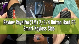 Review Royalfox(TM) 2/3/4 Button Hard PC Smart Keyless Side Button Remote Key Fob Case Cover for Maz
