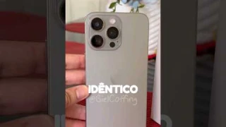 Réplica do iPhone 15 Pro Max 😱 Você compraria? | Review #shorts #iphone #celular