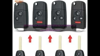 1005003937174372 KEYYOU 2 3 4 Buttons Modified Remote Key Shell Fob Case For Honda Fit