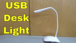 Leadleds USB Desk Light Review-Rechargeable Portable Light With 3 Settings