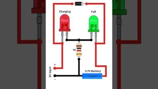Make a 3.7V Battery Charger with LED Indicator! 🔋💡 #electronics #diy #ideax