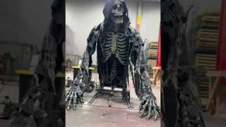 NEW FOR 2025 13' Crawling Reaper ScareFactory  #halloween #animatronics #scarefactory #transworld