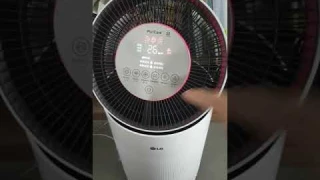 Observe and Review of the LG puri care air cleaner in my room.