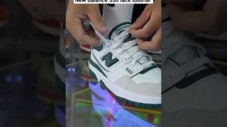 New balance 550 lace tutorial 💗#viral #shortsfeed #shorts @manishreviewunboxing1624