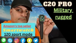 C20 PRO MILITARY RUGGED SMART WATCH WITH SO MANY FEATURES