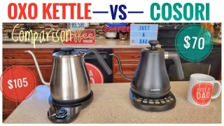 OXO vs COSORI Gooseneck Electric Kettle Comparison Pour Over Coffee & Tea