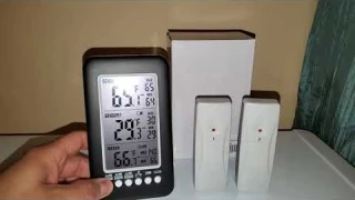 Wireless Digital Refrigerator Freezer Thermometer with 2 Sensors, Product Review & Demo