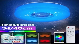 Bluetooth LED Ceiling Light RGB 3D Surround Sound Music Dimmable Lamp APP Review