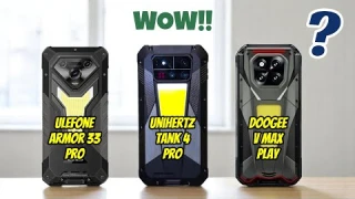 UNIHERTZ TANK 4 PRO (VS) ULEFONE ARMOR 34 PRO (VS) DOOGEE V MAX PLAY  - Best rugged phones 2025