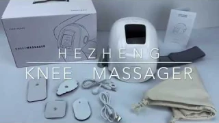 HEZHENG cordless knee massager, heated and vibration knee brace