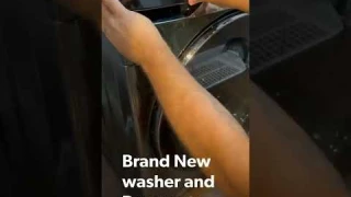 new Samsung washer and dryer