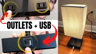 Touch control dimmable LED desk lamp with USB powers 4 devices!