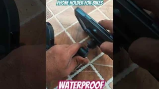 Waterproof Bike Bicycle Cell Phone Holder | 360° Adjustable Motorcycle Phone Mount | Unboxing