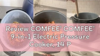 Review COMFEE' COMFEE’ 9-in-1 Electric Pressure Cooker, 14 Presets Instant Multi Cooker Olla de Pres