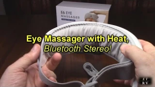 Boriwat Eye Airbags Kneading Massager with Heat, Bluetooth Stereo, Pre-Recorded Music Tracks REVIEW