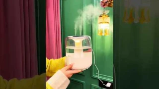 Cool Mist Humidifier for Home & Baby | 4L USB Air Purifier with Silver Ion Tech!