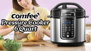 COMFEE’ Pressure Cooker 6 Quart with 12 Presets, Multi-Functional Programmable Slow Cooker Review