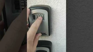 master lock key box opening