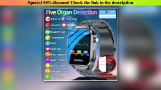 Review 2025 New AI Intelligent Diagnosis ECG+PPG Smartwatch Health Protection Blood Lipids Uric Aci