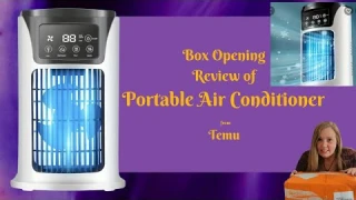 Box Opening & Review of Portable Desktop AC Fan