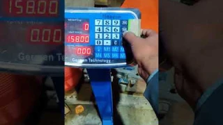 Meazan weighing scale unit price adjustment #100kg #calibrations #loadcell