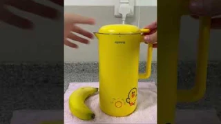 Banana milk shake using Joyoung soy milk maker | Singapore
