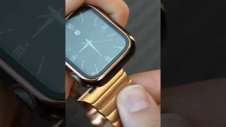 Awesome Golden Strap & Case For Apple Watch #apple #shorts