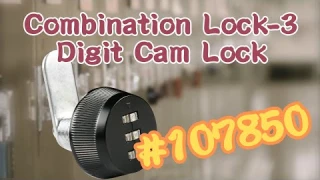 Combination Lock-3 Digit Cam Lock #107850 | ABA Locks - Lock Picking, Security Types & Features