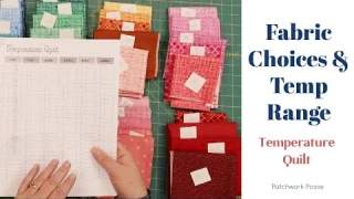 My Fabrics for the Rocky Temperature Quilt