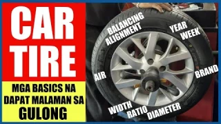 MGA BASICS NA DAPAT MALAMAN SA GULONG | CAR TIRE 101