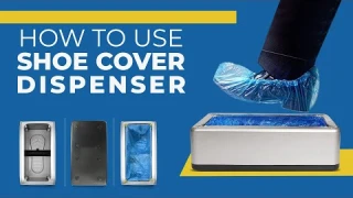 How to use Automatic shoe cover dispenser
