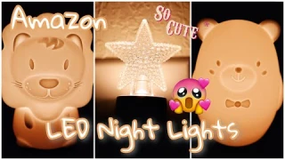 So Cute! Jadens Star Plug in LED Night Light & Paint Free Silicone Animal Colorful LED Nightlight