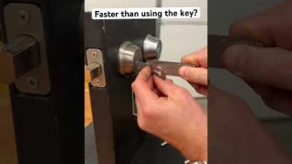 The Lishi Picks may not be quite as fast as using the key, but they give keys a run for their money.