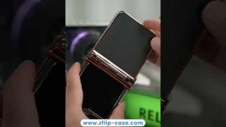 LuxeLychee Samsung Galaxy Z Flip 6, 5, 4, 3 Magnetic Hinge & Pen Slot Case