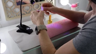 See This Gooseneck UV Lamp In Action + How I Use It | UV Lamp for Gel Nails  Rechargeable