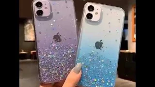 Gradient Glitter Phone Case, Luxury Soft TPU Case For iPhone 13 14 12 11 Pro Max X XR XS Max 14 Plus