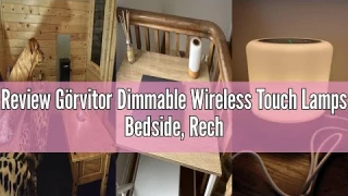 Review Görvitor Dimmable Wireless Touch Lamps Bedside, Rechargeable Baby Night Light Battery Operat