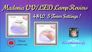 Madenia 48W UV/LED Gel Curing Lamp Review