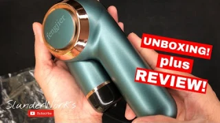 unboxing FENGJIER Foldable Portable Mini Massage Gun - Fascia Percussion Muscle Massager Gun REVIEW