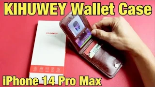 iPhone 14 Pro Max: Wallet Case w/ Kickstand Review (KIHUWEY)