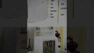 7 Colours Glowing LED Digital Silent Alarm Clock Cube with Date Day and Temperature Display. #web