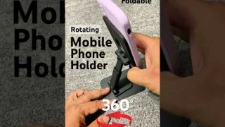 360° Rotation Foldable Mobile Phone Holder #phoneholder #mobileholder #phonestand #stand
