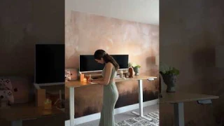 New Standing Desk from Flexispot! Perfect for working from home and gaming! #wfh  #standingdesk