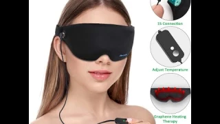 USB Powered Heated Graphene Far Infrared Heat Warm Compress Eye Mask