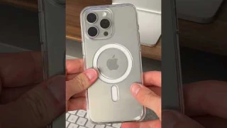 iPhone 15 Pro Max Apple Clear Case Unboxing 🔥