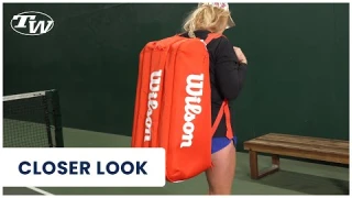 Get the bag the Wilson ATP & WTA Pros carry: Wilson Super Tour Red 15 Pack Tennis Bag ❤️
